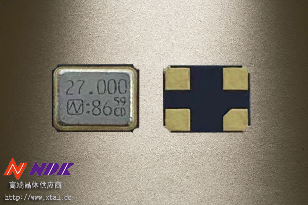 27MHz贴片晶振 NX3225SA-27.000M-STD-CSR-3 8PF NDK晶振